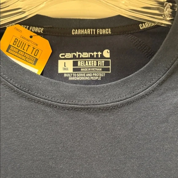 Carhartt Men's Dark Blue Short Sleeve Tee - Picture 2 of 3